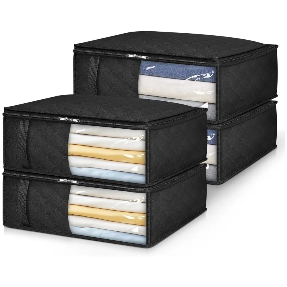 Large Clothes Storage Bag – Zipper, Dust-Proof, Clear Window