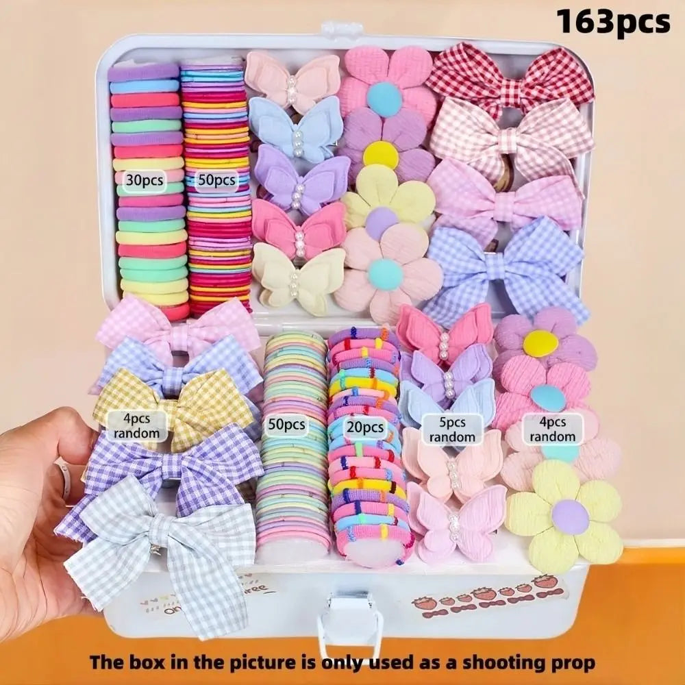 Girls Hair Accessories Set – Bow & Flower Clips for Kids Girls Hair Accessories Nixie