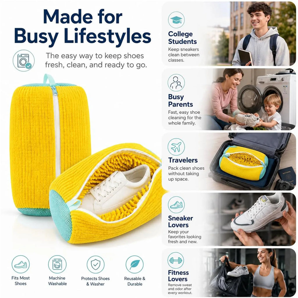 Shoe Washing Bag – Durable Mesh Laundry Bag for Sneakers Shoe Laundry Bag Nixie