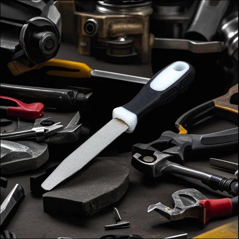 Diamond Sharpening Rod – Double-Sided Knife & Scissor File