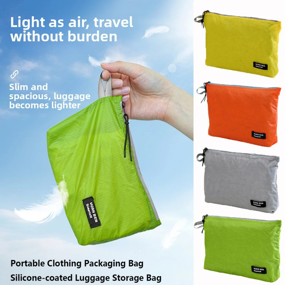 Silicone-Coated Nylon Luggage Storage Bag | Lightweight Travel Travel Storage Bag Nixie