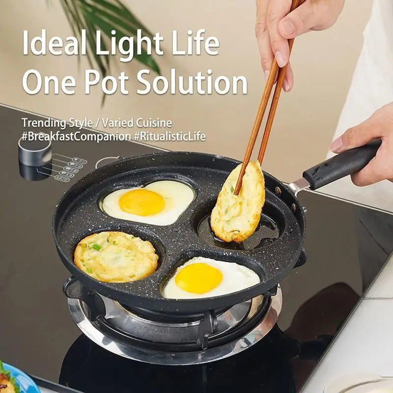 Nonstick Multi-Cavity Frying Pan 1/3/4/7 Hole Breakfast Pan Nonstick Breakfast Pan Nixie