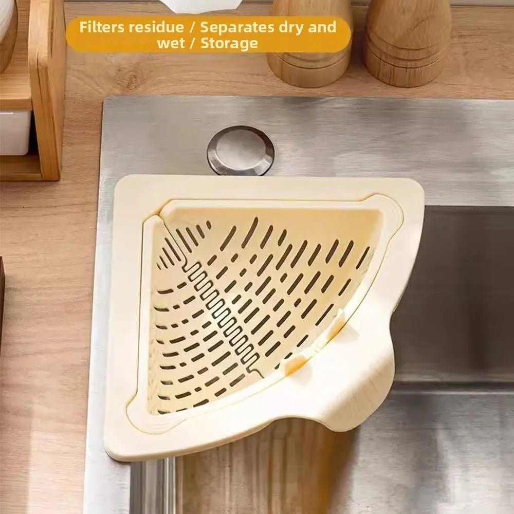 Magnetic Triangle Sink Drain Basket – Food Waste Filter Sink Drain Basket Nixie