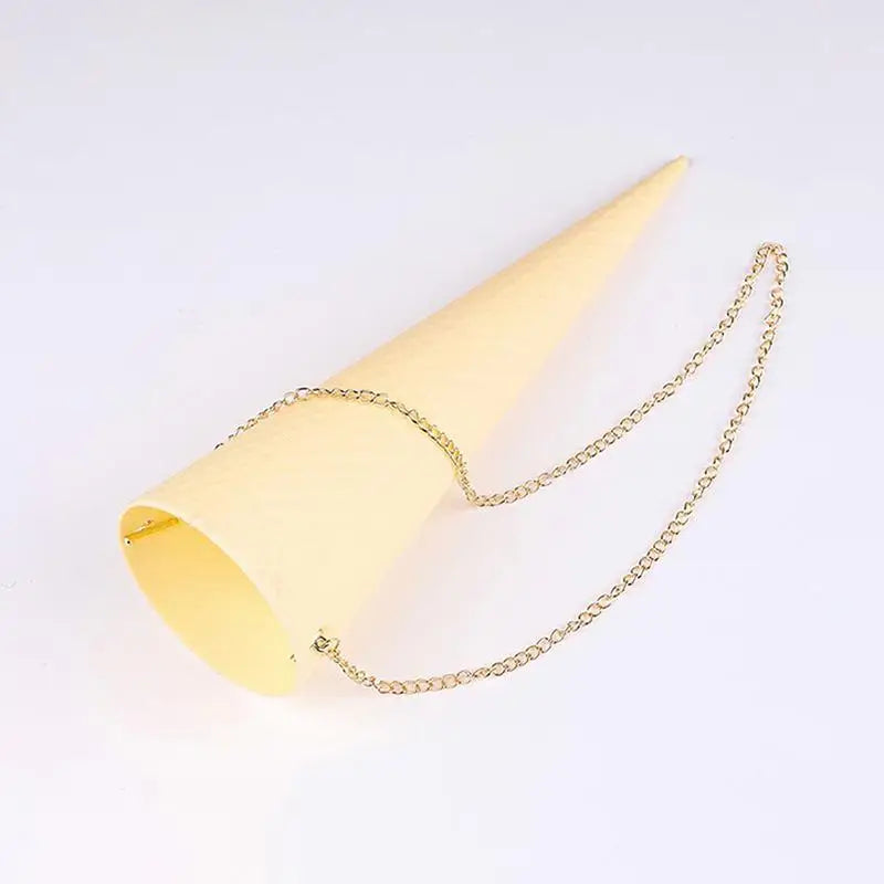Ice Cream Cone Flower Box – Plastic Bouquet Wrapping Cone Cone Flower Box Nixie Yellow
