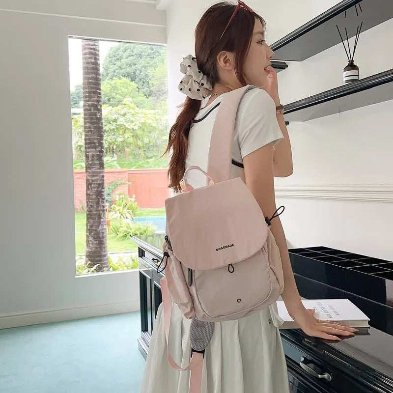 Japanese Minimalist Canvas Backpack – Lightweight, Water-Resistant