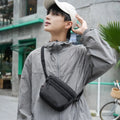 Waterproof Nylon Chest Shoulder Bag – Unisex Large Capacity Chest Shoulder Bag Nixie Black
