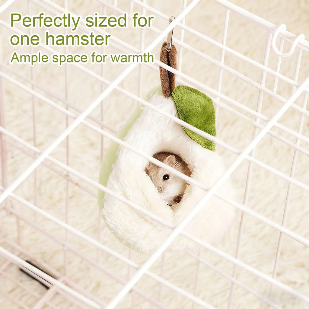 Pear-Shaped Hamster Hanging Bed | Small Pet Nest Cage Accessory