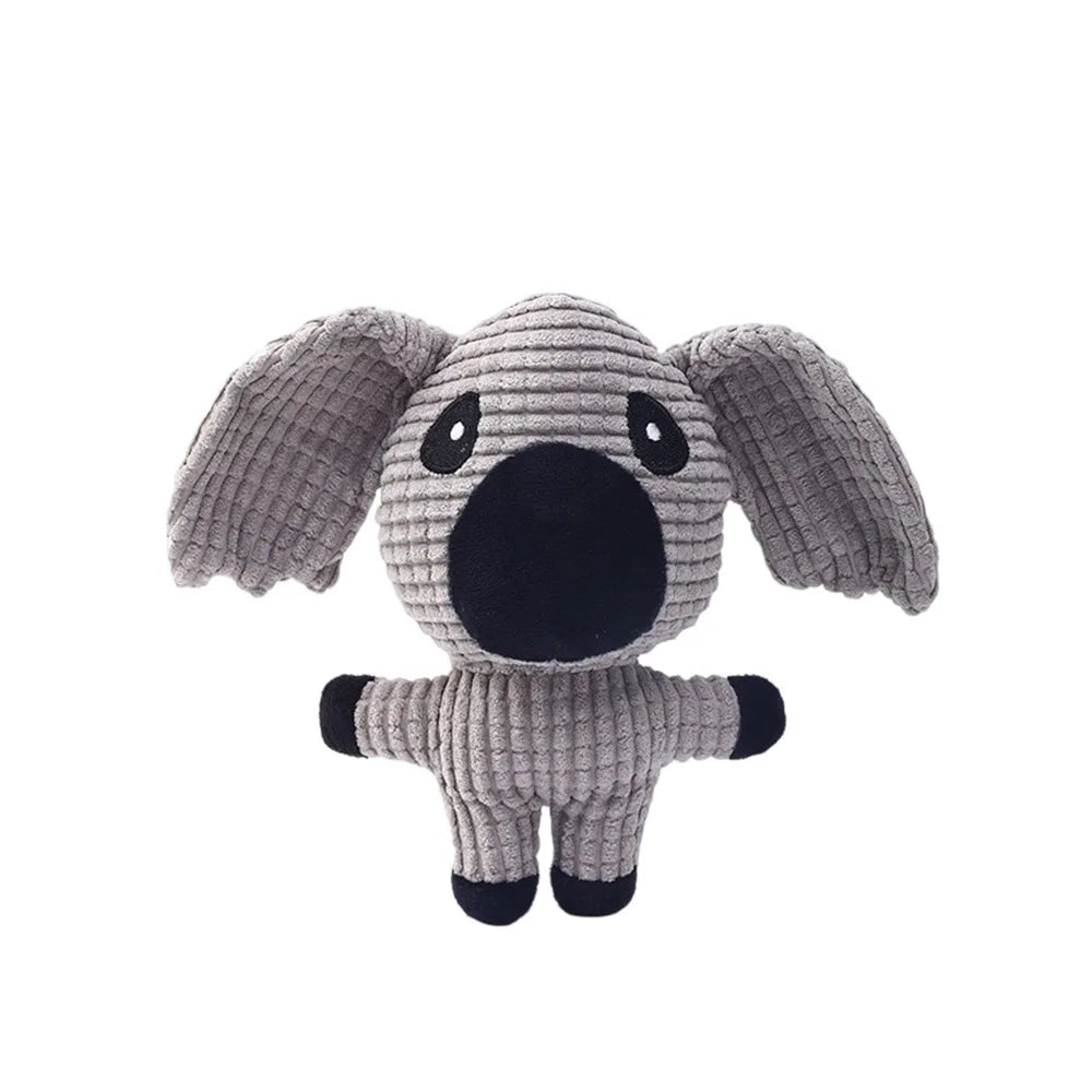 Soft Plush Interactive Dog Chew Toy – Squeaky Companion