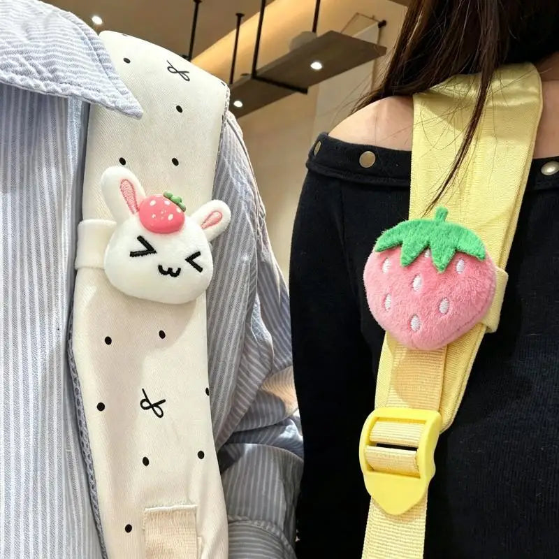 Cute Rabbit Plush Bag Strap Clip – Shoulder Strap Accessory