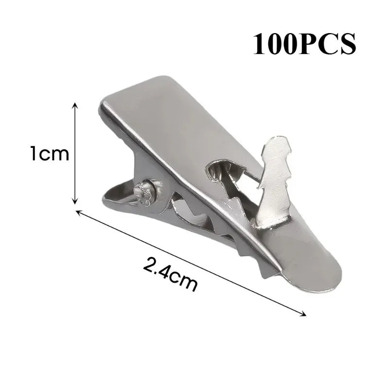 Mini Metal Clips Christmas Tree Ornament Hangers | 10–100pc Ornament Hanging Clips Nixie 100PCS