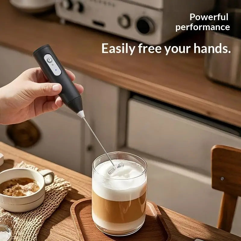 Electric Handheld Milk Frother & Egg Whisk – Portable Milk Frother Whisk Nixie