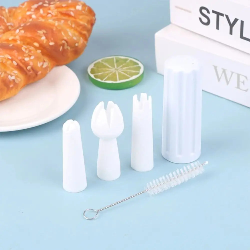 5-Piece Whipped Cream Piping Tips Set – Cake Decorating Nozzles Cake Decorating Tips Nixie