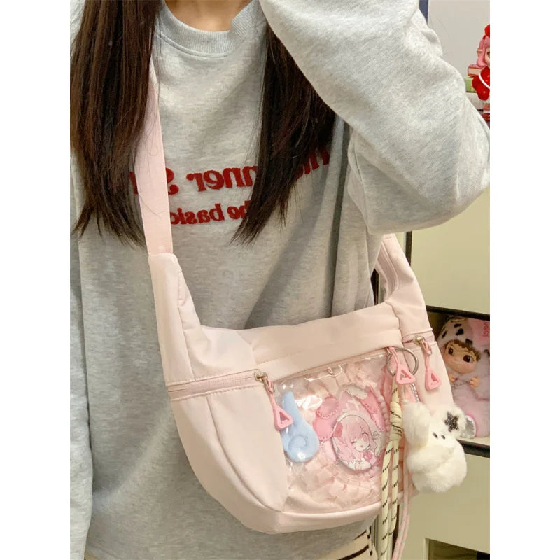 Japanese Sporty Dumpling Shoulder Bag – Large Capacity Hobo Shoulder Bag Nixie