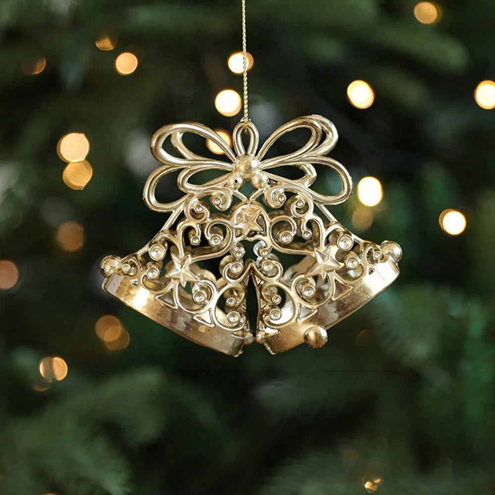 Gold Christmas Tree Ornaments – Angel & Snowflake Decorations