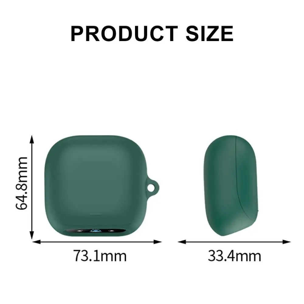 Silicone Case + Carabiner for Anker Soundcore Liberty 5 Pro Earbuds Case Cover Nixie