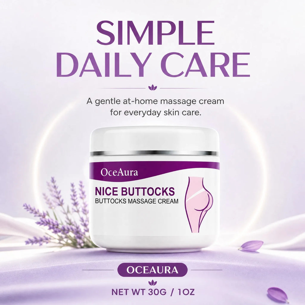OceAura Hip Firming Massage Cream – Moisturizing Body Skin Care Body Firming Cream Nixie