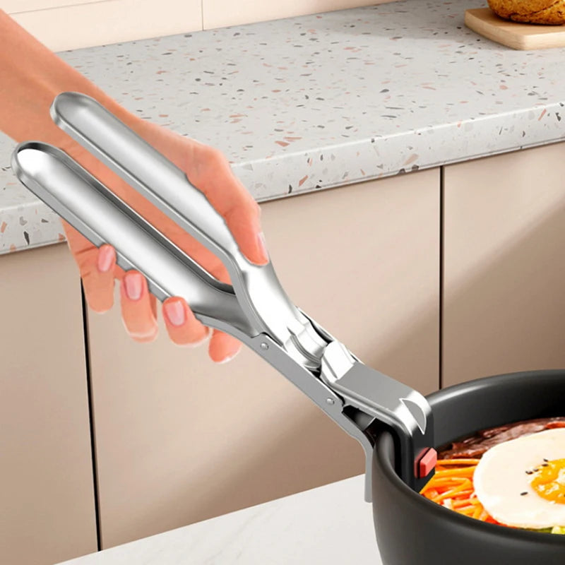 Stainless Steel Hot Bowl Holder Dish Gripper & Pot Tongs Bowl Gripper Tongs Nixie