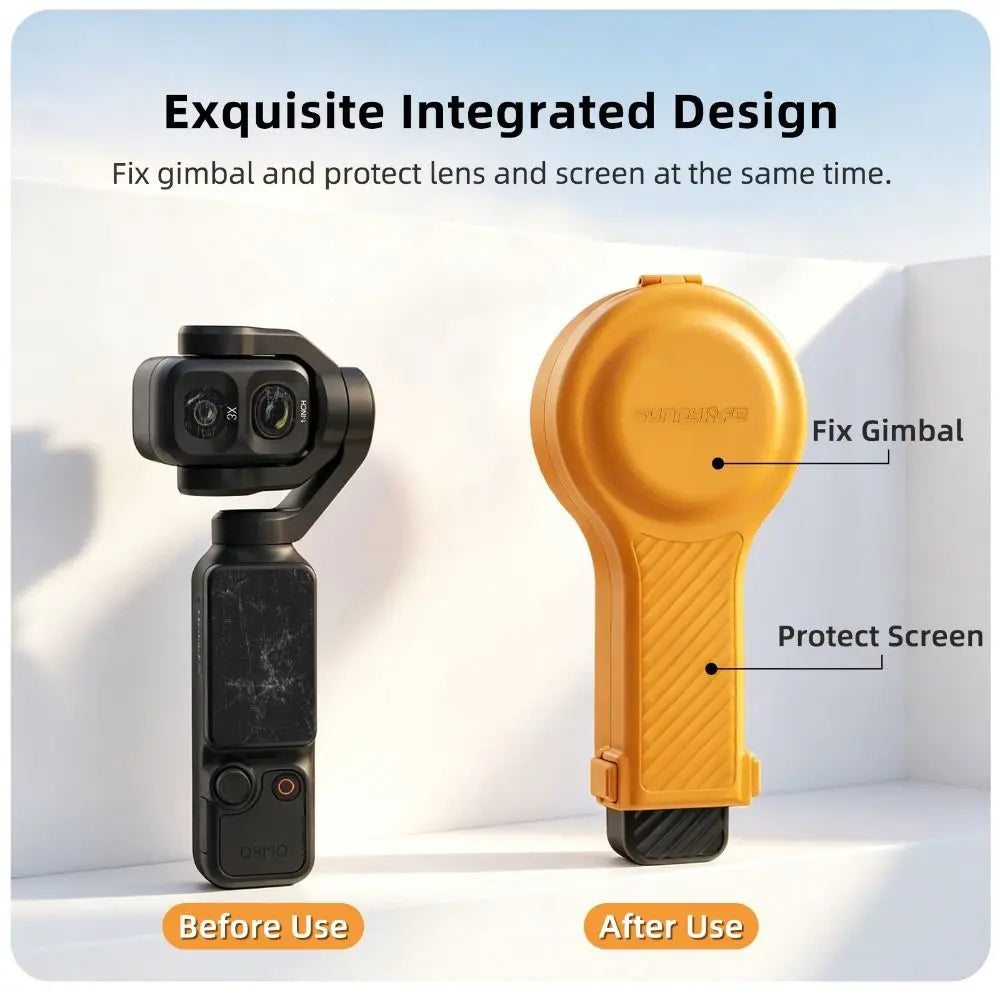 DJI Osmo Pocket 4P Protective Case with Lens Filter Slots