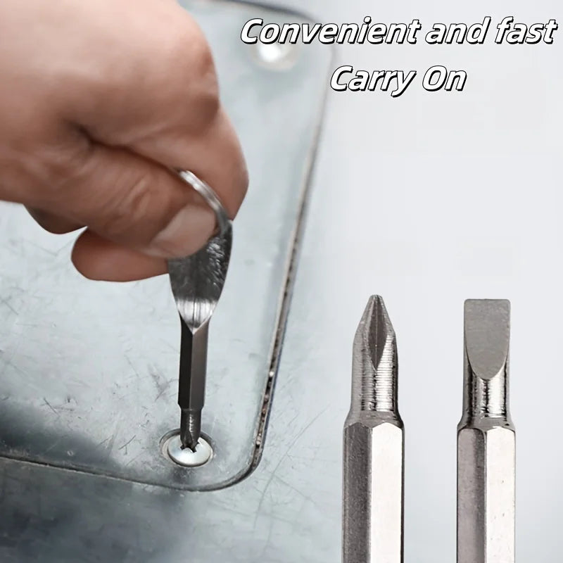 2pcs Mini Phillips Screwdriver Keyring Set – Pocket Repair Tool