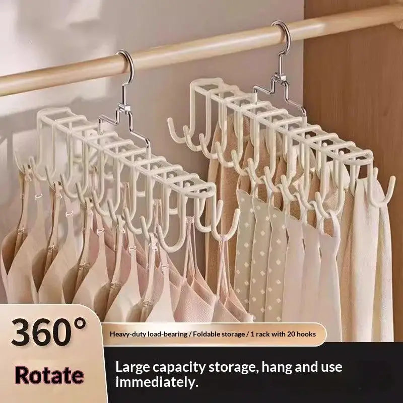 20-Hook Space-Saving Multi Hanger | Wardrobe Organizer Multi-Hook Wardrobe Hanger Nixie