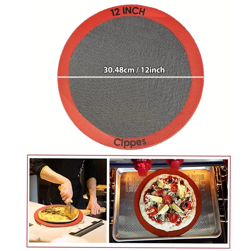 Round Silicone Perforated Baking Mat – Non-Stick Reusable