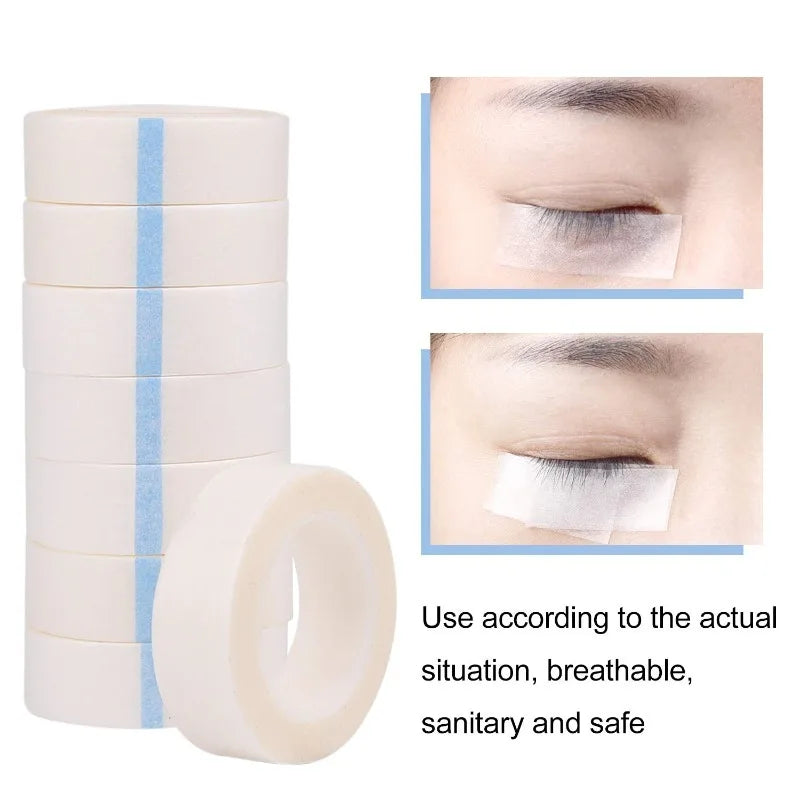 Eyelash Extension Tape – White Paper & Fabric, 5/10 Rolls Eyelash Extension Tape Nixie