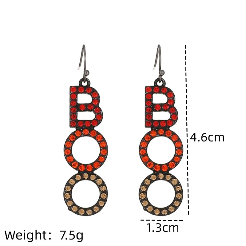 Gothic Spider & Skull Drop Earrings – Spooky Fashion Jewelry Fashion Drop Earrings Nixie