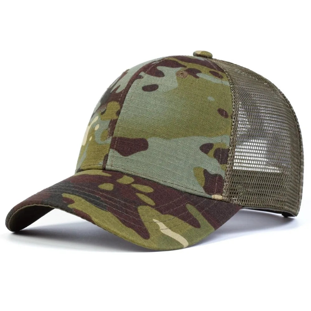 Unisex Adjustable Mesh Baseball Cap – Casual Peaked Hat