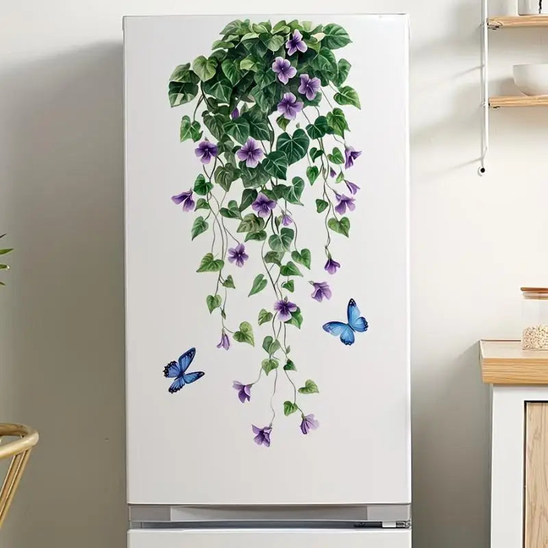 Colorful Butterfly Flower Removable Wall & Fridge Stickers Wall Decal Sticker Nixie