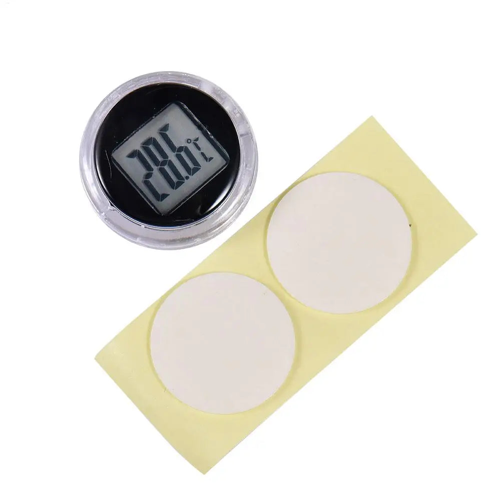 Mini Digital Thermometer Waterproof Self-Adhesive Motorcycle