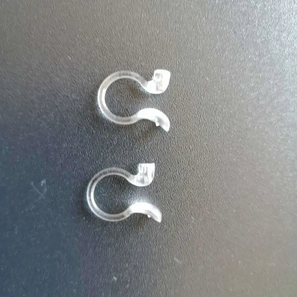 Clear U-Shaped Clip-On Earring Bases | 2 PCS DIY Jewelry Making Clip-On Earring Bases Nixie 2Pcs