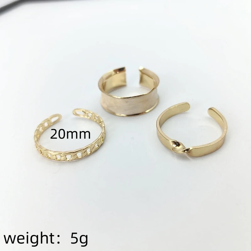 Vintage Geometric Adjustable Open Ring for Women | Minimalist Fashion Ring Nixie XL0638