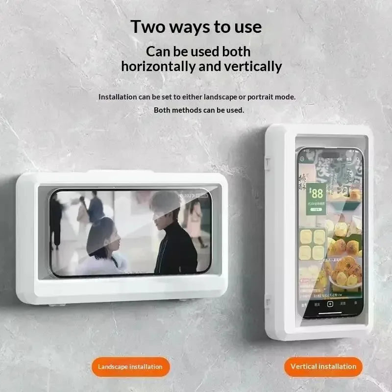 360° Waterproof Shower Phone Holder – Anti-Fog Touch Case Shower Phone Holder Nixie