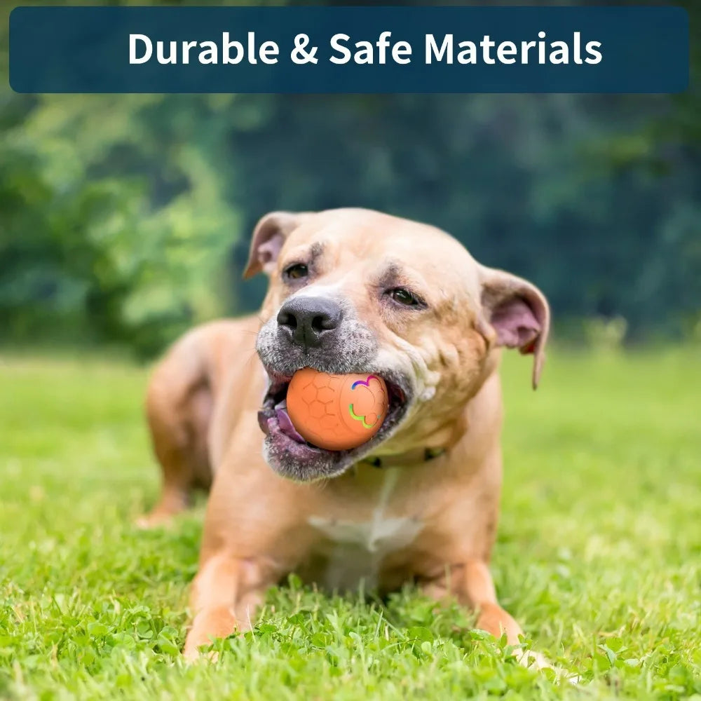 Interactive RGB Light-Up Rolling Dog Ball | Motion-Activated Toy