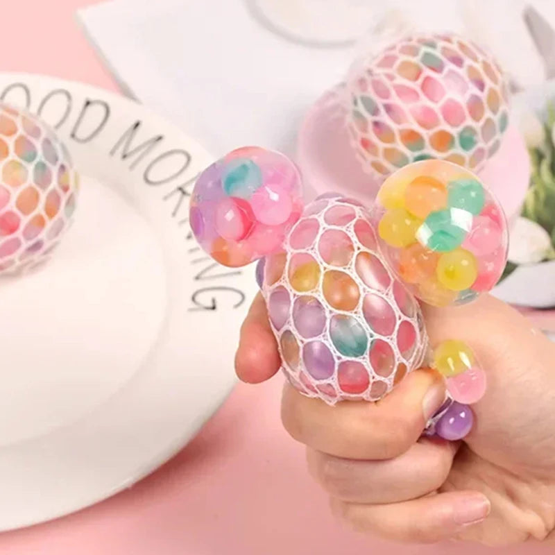 Rainbow Squishy 3D Fidget Sensory Ball Toy – Adults & Kids Fidget Sensory Toy Nixie