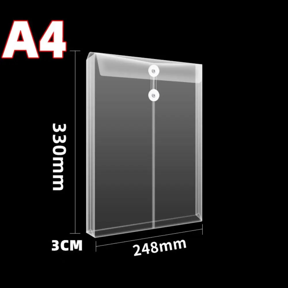 A5/A6 Transparent Plastic File Folder – Waterproof Document Bag Plastic File Folder Nixie