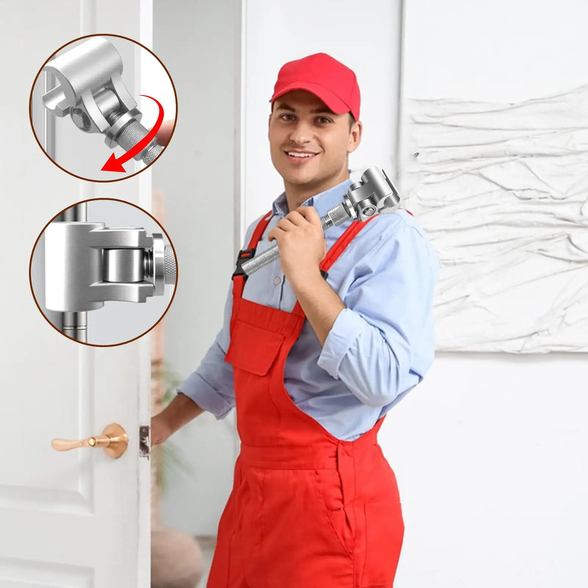 Door Hinge Adjustment Tool – Universal Hinge Wrench