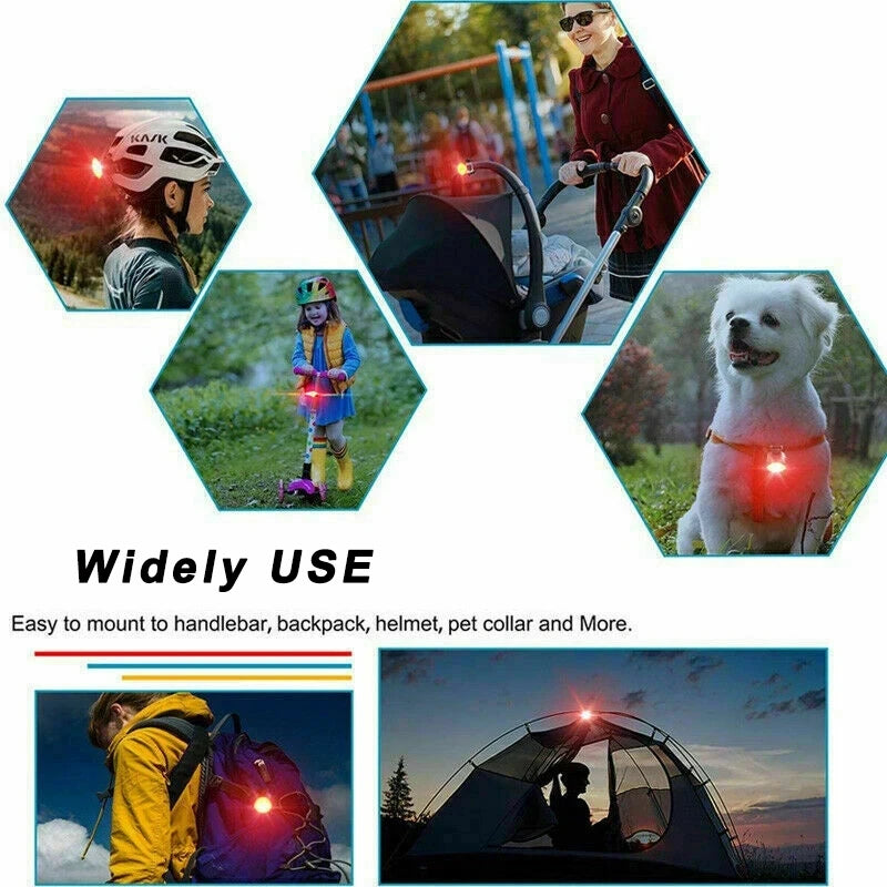 BUCKLOS Front & Rear Bike LED Light Set – USB Rechargeable Bicycle Light Set Nixie