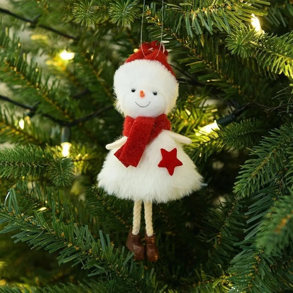 Christmas Plush Hanging Ornaments – Elk, Snowman & Angel Christmas Plush Ornament Nixie