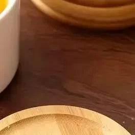 Walnut Wood Round Coaster – Heat Resistant & Eco-Friendly