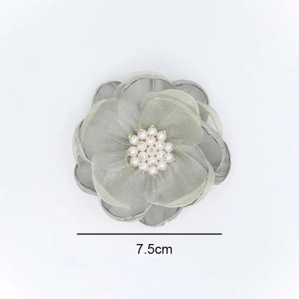 5Pcs 3D Chiffon Flower Appliques – DIY Shoe & Hair Decor