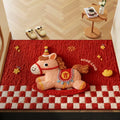 Chinese New Year 2026 Non-Slip Door Mat – Horse Festival Rug Decorative Door Mat Nixie S20 40x60cm