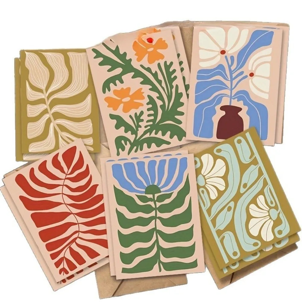 Boho Floral Thank You Cards with Envelopes — 12 or 24 Pack Greeting Card Set Nixie