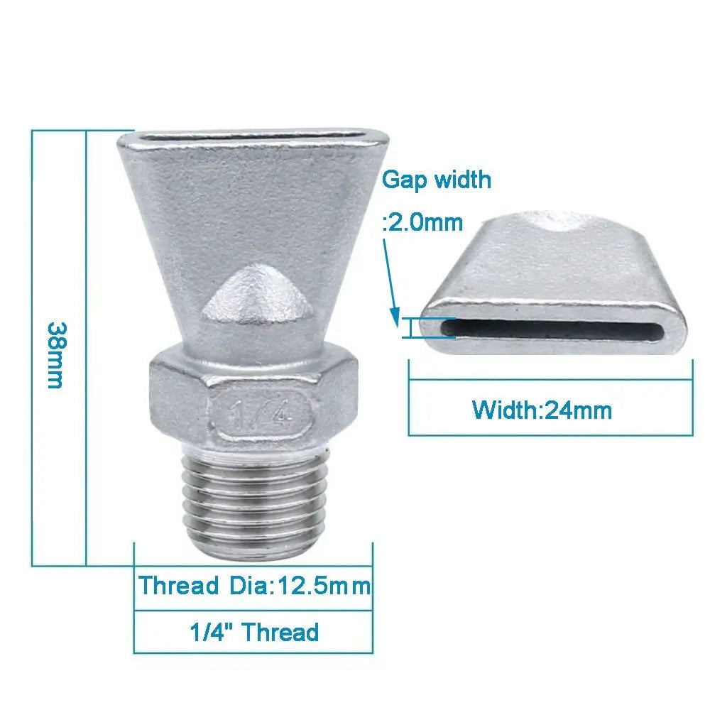304 Stainless Steel Duckbill Air Knife Nozzle | BSPT Jet Industrial Air Nozzle Nixie
