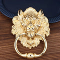 Lion Head Door Knocker Pull Handle – Gold & Silver Zinc Alloy Door Knocker Handle Nixie Gold