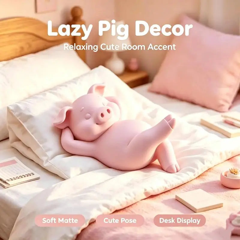 Cute Pink Mini Pig Figurine | Desktop Ornament & Home Decor Decorative Figurine Nixie Default Title
