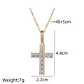 Women's Gold Cross Pendant Necklace – Stainless Steel Choker Pendant Necklace Nixie XL2606-648