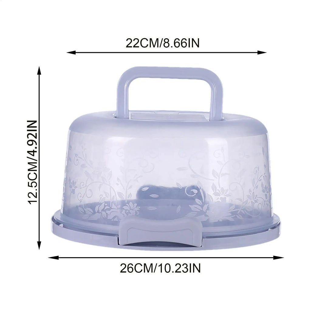 Transparent Dome Cake Carrier with Airtight Lid & Handle Cake Carrier Nixie