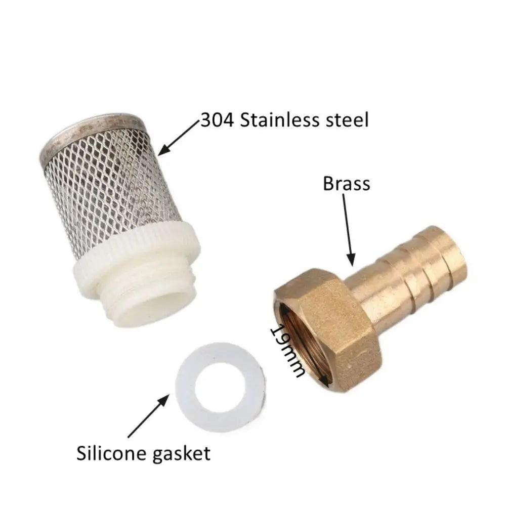 Brass Stainless Steel Hose Filter Sprayer Pump 6–19mm Pump Hose Filter Nixie