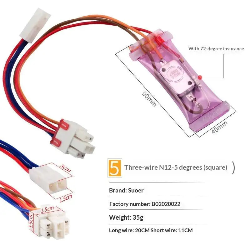 Bimetal Defrost Thermostat N12-5 AC250V 10A Refrigerator Part Defrost Thermostat Nixie A1